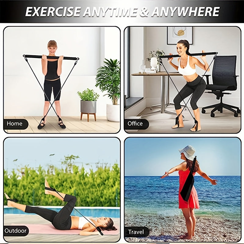 Multifunctional Pilates Bar – Full-Body Resistance Trainer