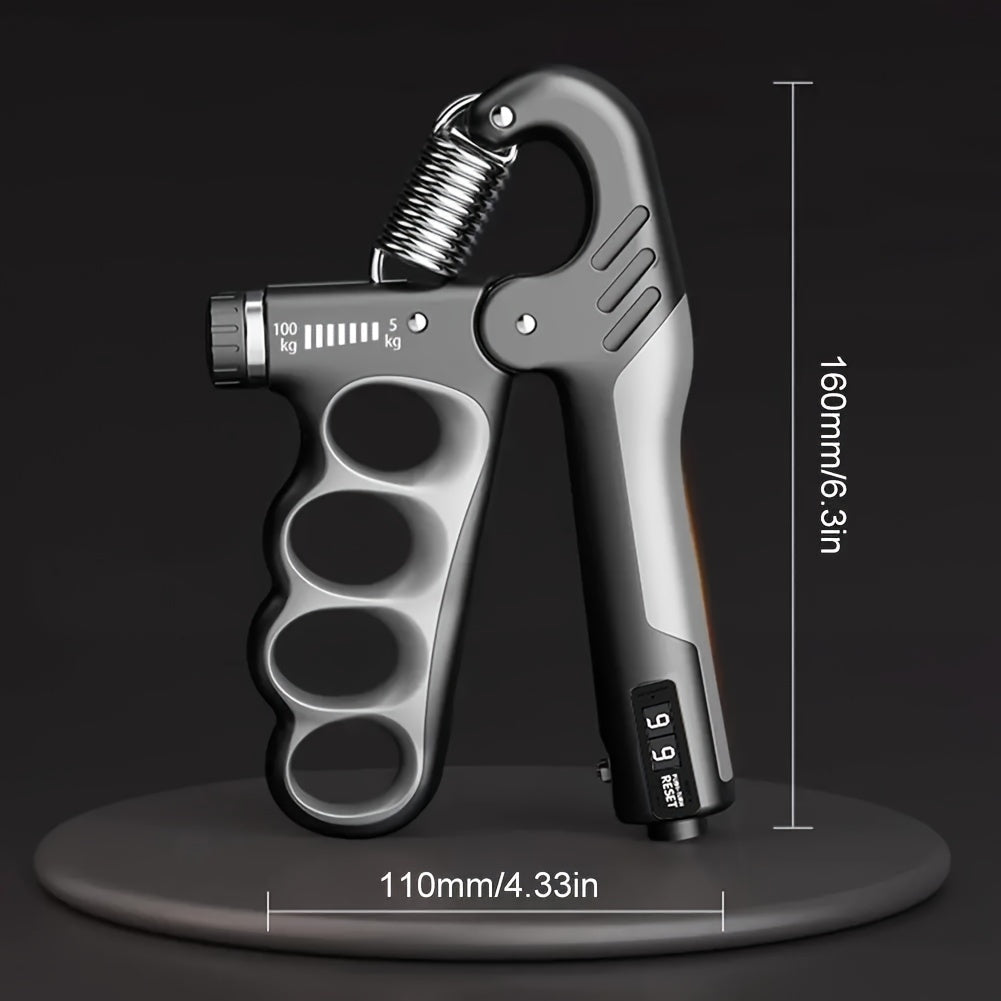 Adjustable Grip Strength Trainer – 2–220LB with Counter