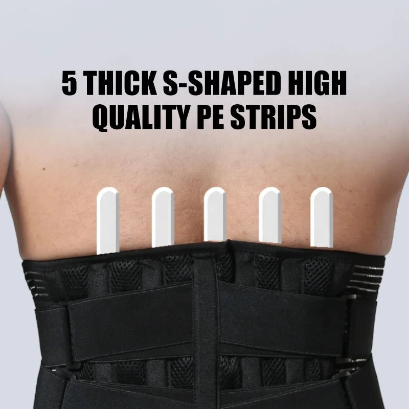 Adjustable Back Brace – Lumbar Support for Pain Relief