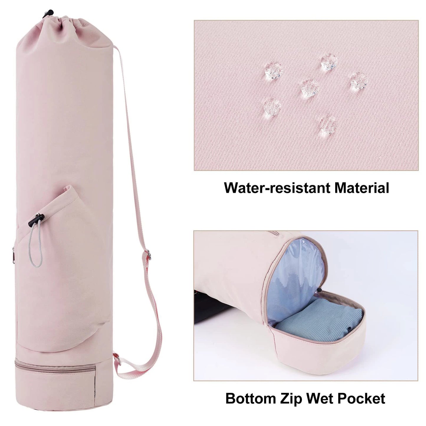 Yoga Mat Bag – Shoulder Strap with Water & Wet Pocket