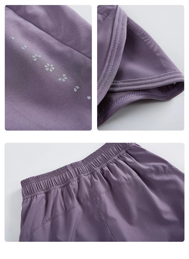 Women’s Summer Yoga Shorts – Quick-Dry 2-in-1 Fitness Pants
