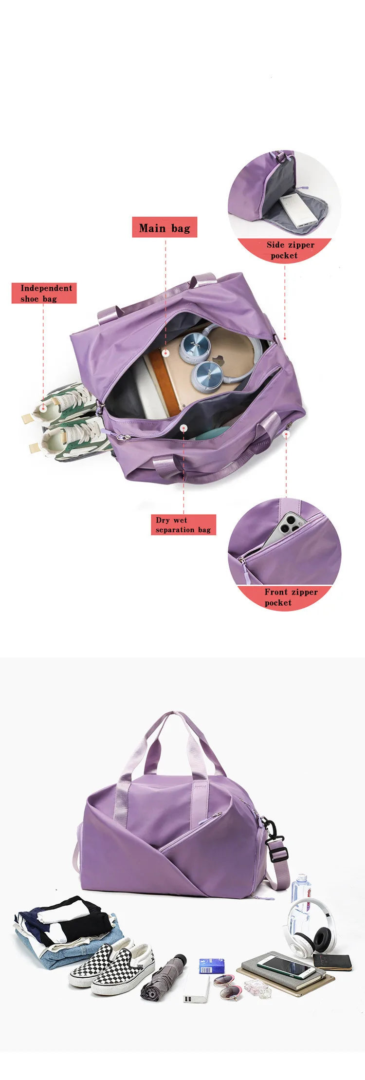 Fitness & Weekend Bag – Handbag, Training & Sport Bag